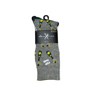 Marc Ecko Cut & Sew Mens Novelty Crew Socks Grey Pop That